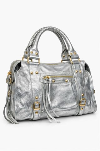 Bolso Piel Metalizado