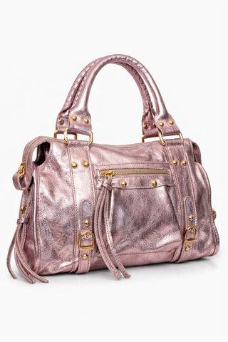 Bolso Piel Metalizado