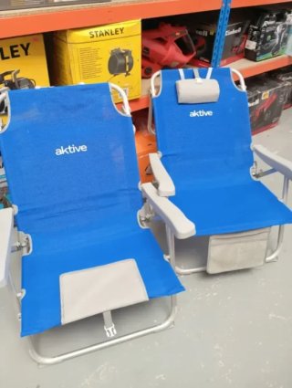 Pack di 2 sedie pieghevoli XXL AKTIVE