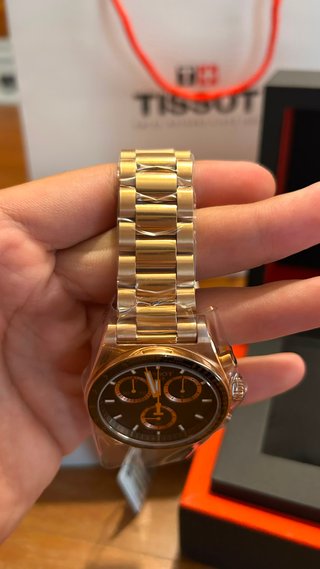 Reloj Tissot PR516 Chronograph Oro Rosa y Negro