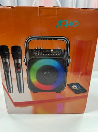 Máquina Karaoke Portátil con Micrófonos