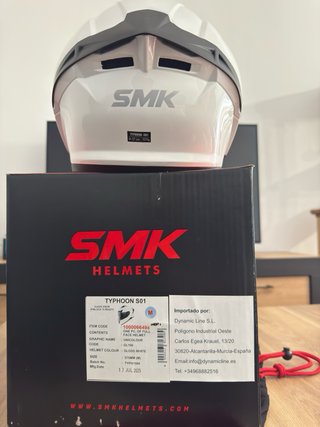 Casco Moto SMK Blanco