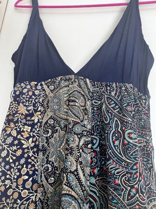 Vestido largo estampado talla M