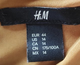 Abito H&M colore senape taglia L