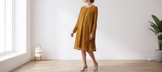 Abito H&M colore senape taglia L
