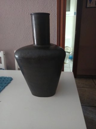 Jarrón Cerámica Negro/Marrón