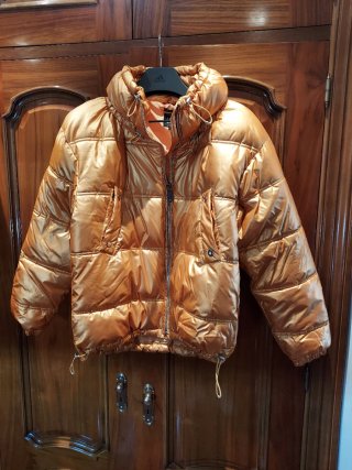 Plumas Nieve Dorado Naranja