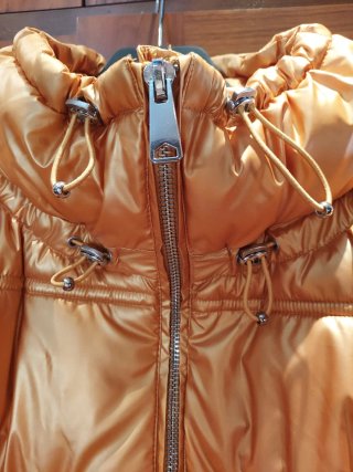 Plumas Nieve Dorado Naranja