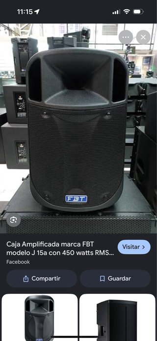 Pareja Altavoces FBT J15A