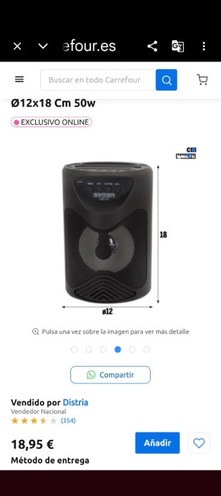 Altavoz Bontempi Inalámbrico con Micrófono