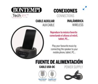 Altavoz Bontempi Inalámbrico con Micrófono
