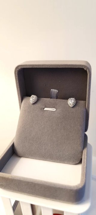 Orecchini Argento S925 Goccia Zirconi