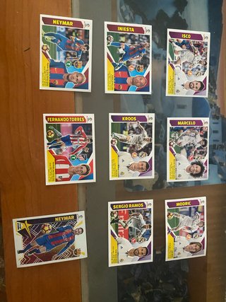9 Cromos Adrenalyn XL 2017-18 Jugadores Top