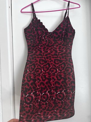 Vestido Shein Leopardo Talla M