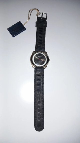 Orologio Anthony Pelle Nera Argento