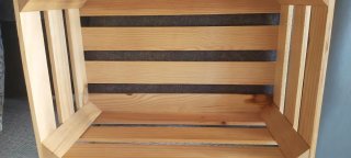Caja de madera rústica como nueva Madera fuerte.