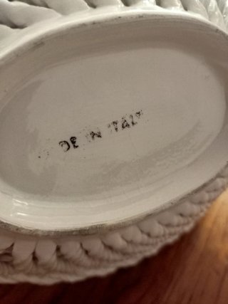 Cestino ceramica centro tavola frutta vintage