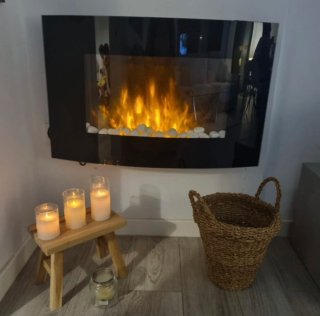 Chimenea Eléctrica Leroy Merlin Negra