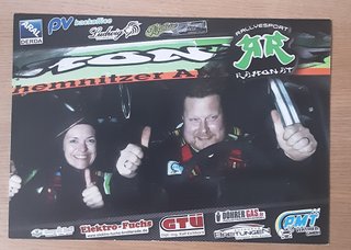 Tarjeta promocional Mitsubishi Lancer Skoda Fabia