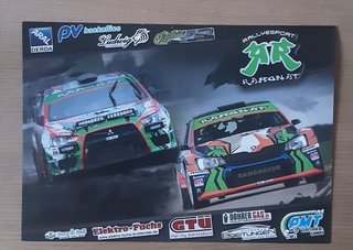 Tarjeta promocional Mitsubishi Lancer Skoda Fabia