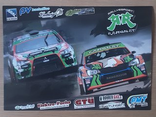 Tarjeta promocional Mitsubishi Lancer Skoda Fabia