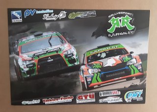 Tarjeta promocional Mitsubishi Lancer Skoda Fabia