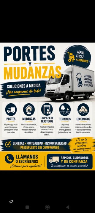 Portes y mudanzas