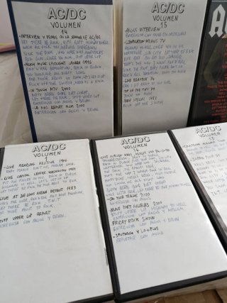 Colección Videos AC/DC en VHS