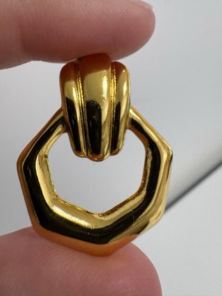 Orecchini vintage acciaio design anni '80