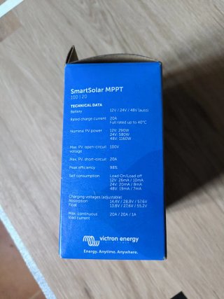 Controlador Carga Solar SmartSolar MPPT 100/20