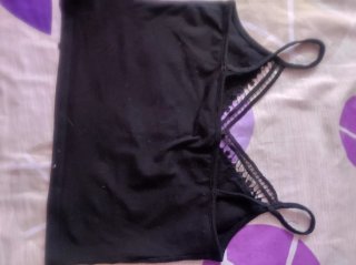 Top negro encaje Primark Talla S