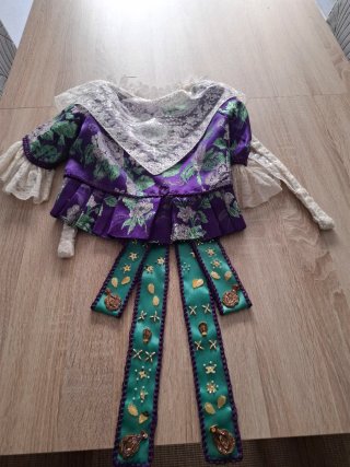 Traje Fallera Niña 9-11 años con doble corpiño