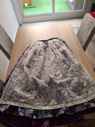 Traje Fallera Niña 9-11 años con doble corpiño