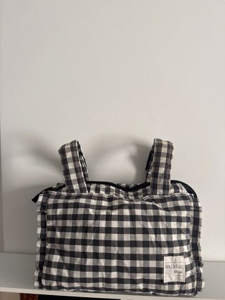 Bolso Walking Mum Vichy Negro