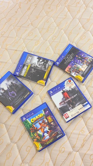 Lote 5 Juegos PS4: Rainbow Six, Crash, Resident Ev