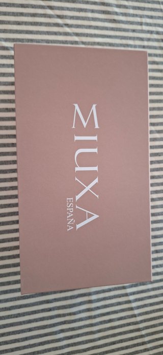 Bailarinas Miuxa Beige y Negro Talla 38