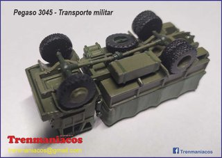 3D Design H0 - Pegaso 3045 Transporte Militar