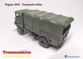 3D Design H0 - Pegaso 3045 Transporte Militar