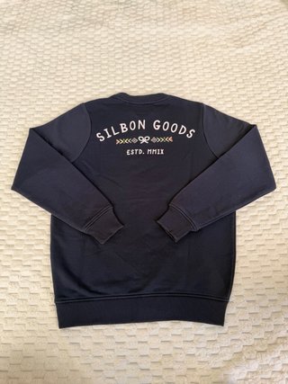 Sudadera Silbon Cuello Redondo Azul Marino Talla X