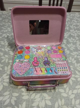 3 Estuches Maquillaje Niña Unicornio Frozen bolso