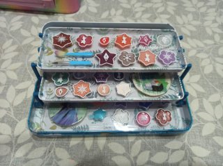 3 Estuches Maquillaje Niña Unicornio Frozen bolso