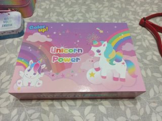3 Estuches Maquillaje Niña Unicornio Frozen bolso