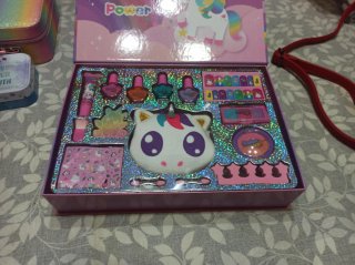 3 Estuches Maquillaje Niña Unicornio Frozen bolso
