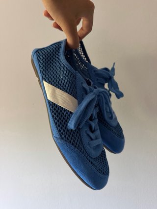 Zapatillas Zara Azul Malla