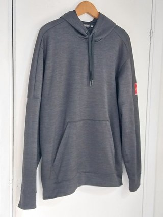 Sudadera con Capucha Adidas Gris Marengo, Talla L