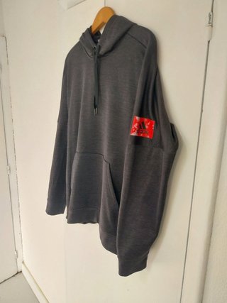 Sudadera con Capucha Adidas Gris Marengo, Talla L