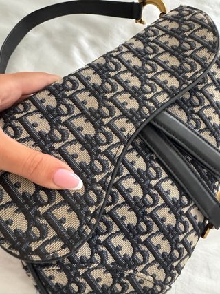 Bolso Christian Dior Beige y Negro