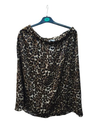 Falda animal print mujer