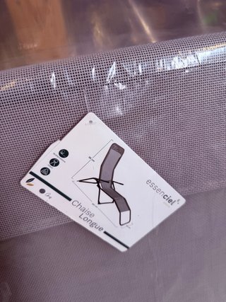 2 Tumbonas de Acero y Textilene Gris oscuro/Gris