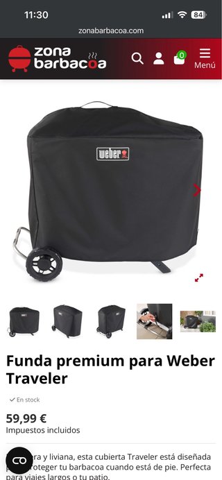 Fondello Nero per Weber Barbacoa Traveler
